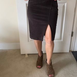 Benetton Brown Corduroy Mini Skirt Size 2/38EU